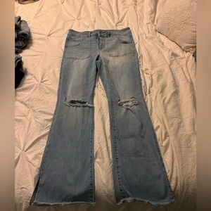 American Eagle Outfitters Light Blue Flare Jeans